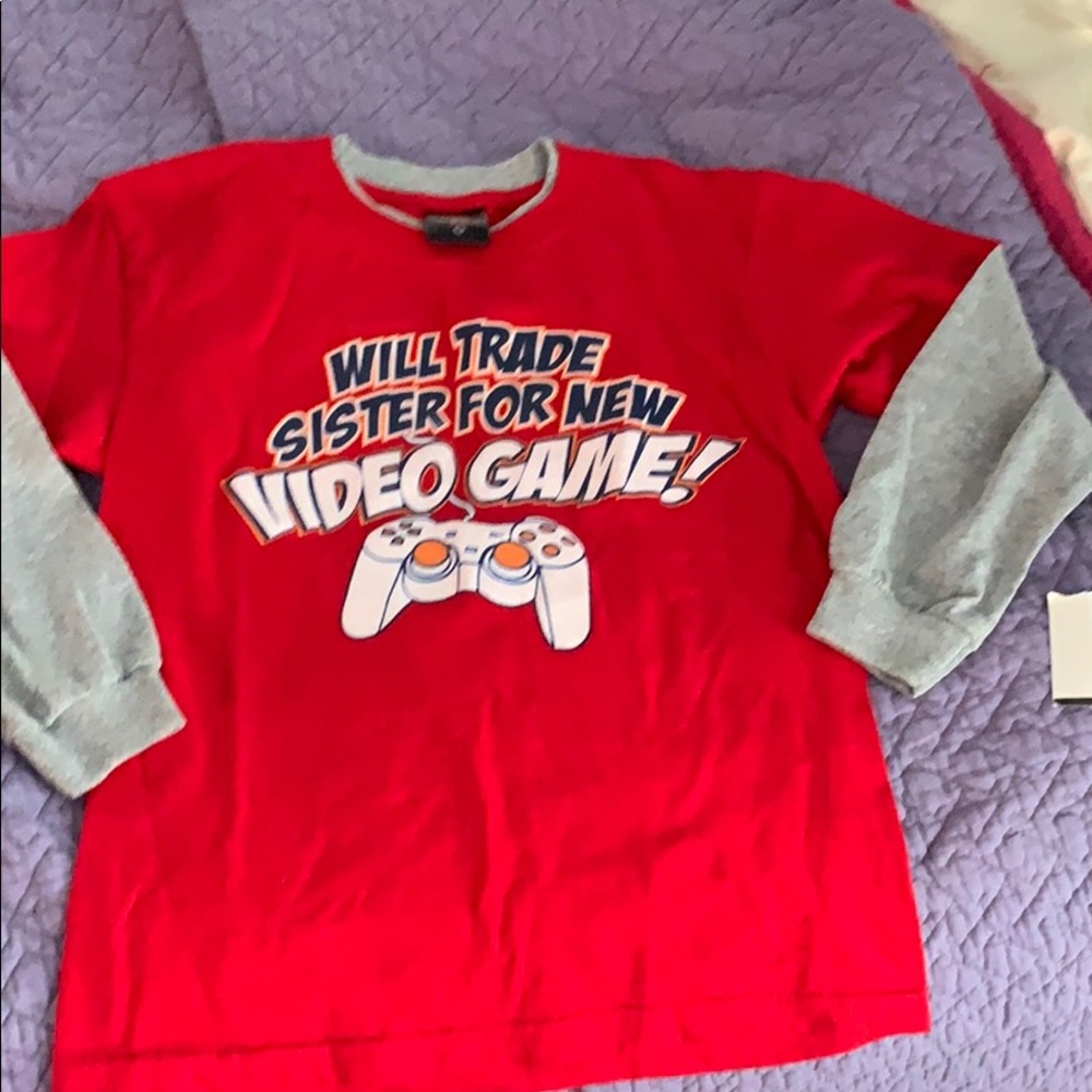 “241” Boys T-shirt size medium red